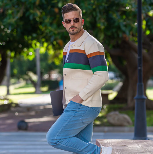 Chestnut Button-Up Knit