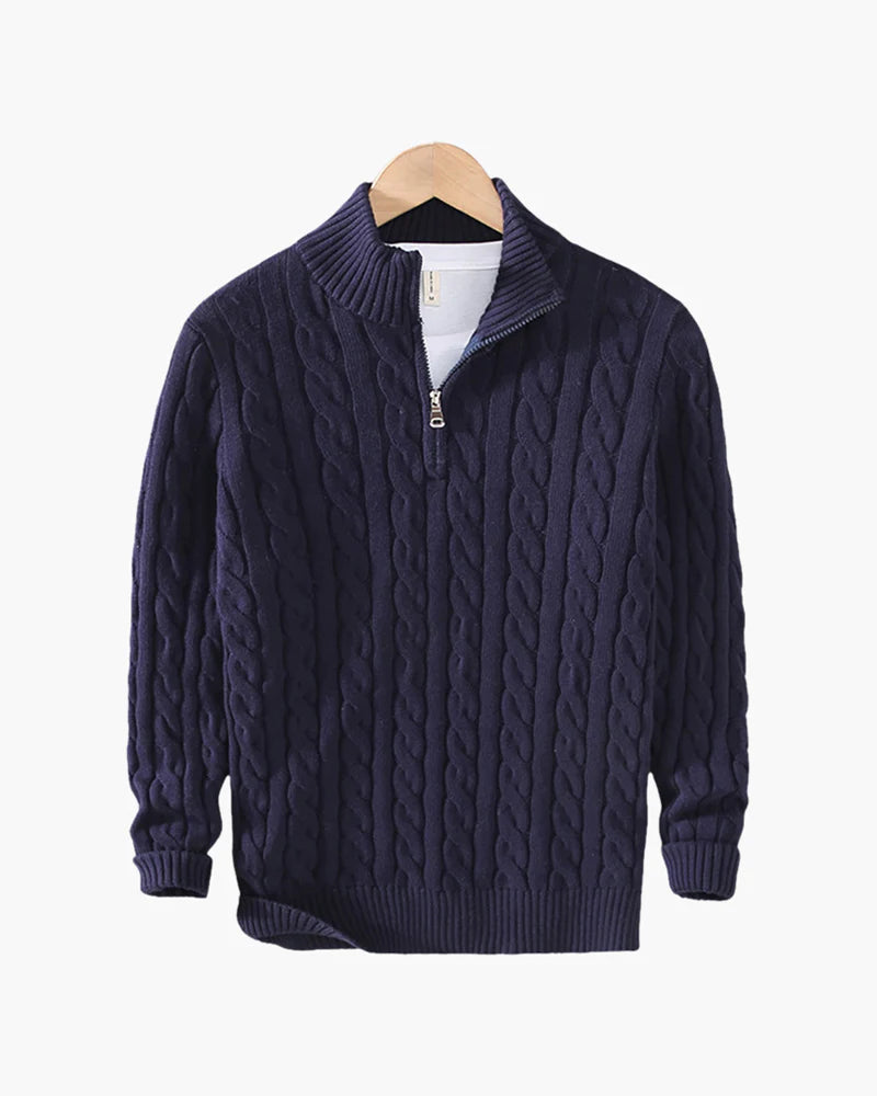 The Alpine Zip-Up Sweater