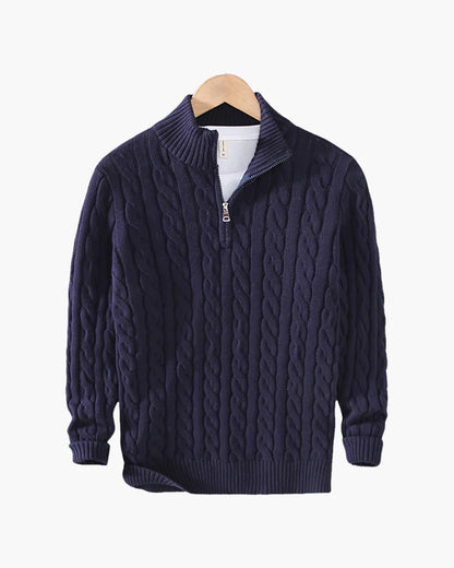 The Alpine Zip-Up Sweater
