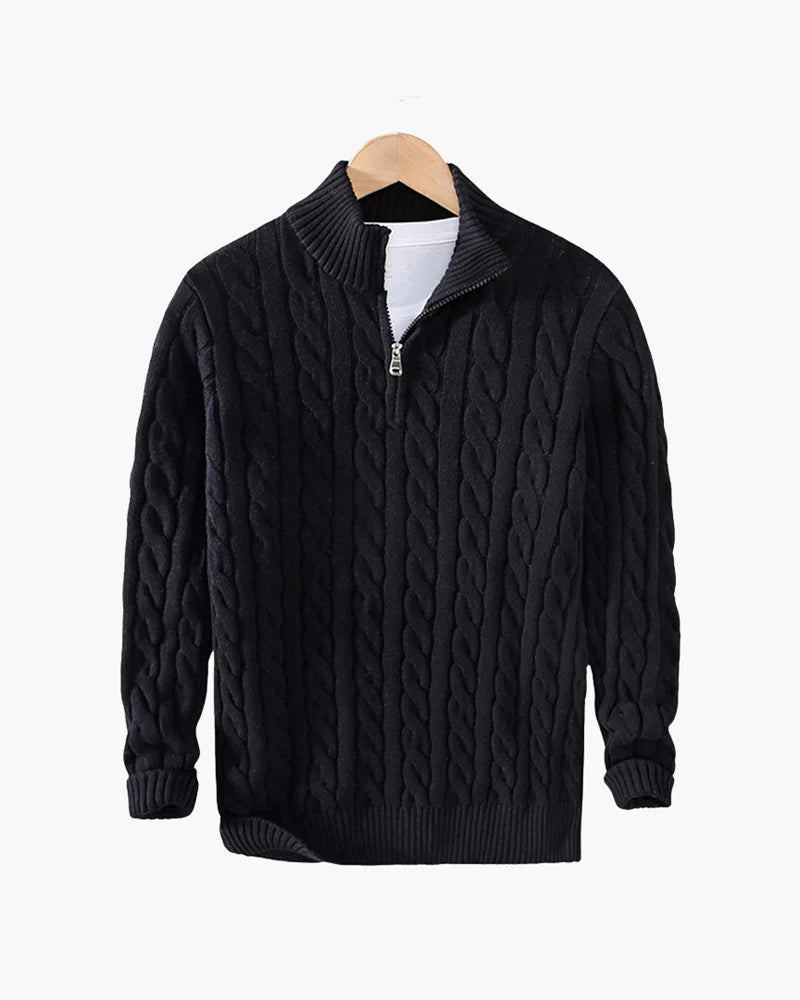The Alpine Zip-Up Sweater