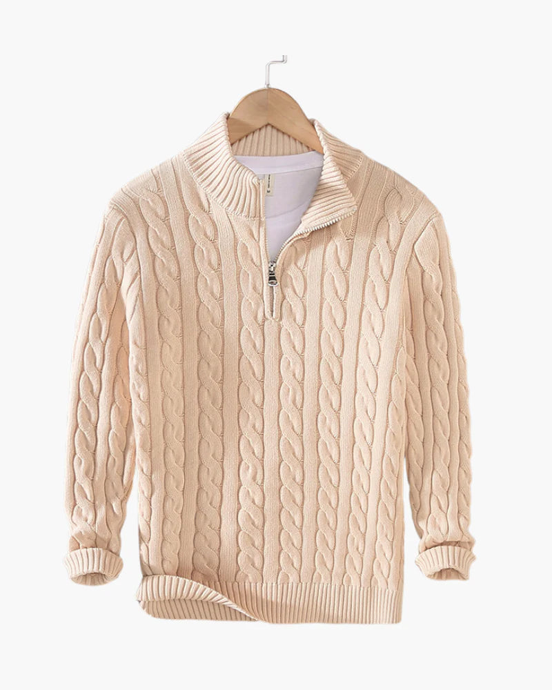 The Alpine Zip-Up Sweater